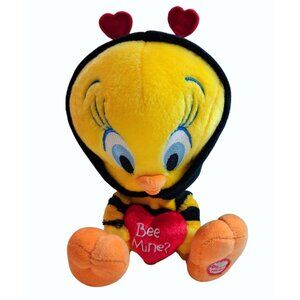Plush Tweety Bee Mine Valentines Day Stuffed Toy By Applause 8"